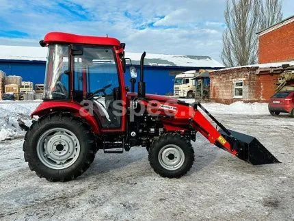 Трактор Dongfeng DF-404C G2 с кабиной с фронтальным погрузчиком